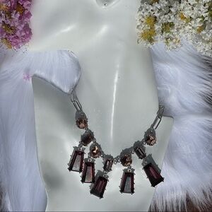 NWT Vince Camuto Berry Crystal Statement Necklace